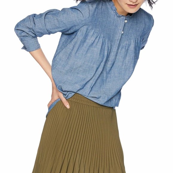 J. Crew Tops - J.Crew Mercantile Chambray Popover Shirt